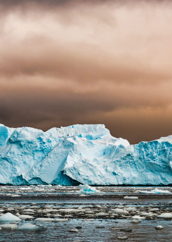 Long Blue Antarctic Ice Photography Art | Rick Vyrostko Photography