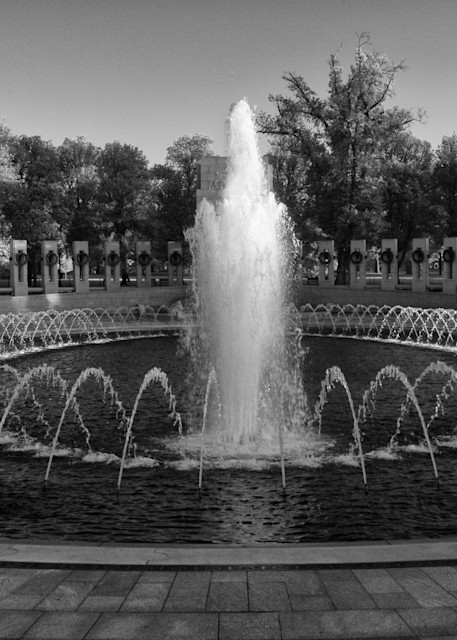 WWII Memorial Infrared Black and White