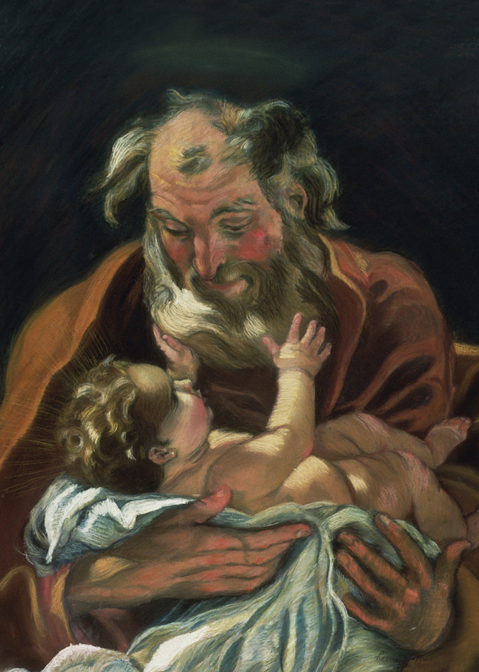 St. Joseph And The Infant Jesus Art | MY STORY IN ART, INC.