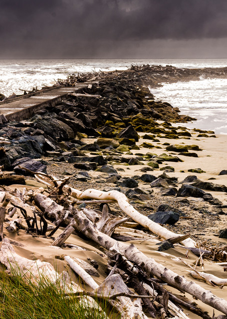 North Jetty Coquille River Art | Shop Prints | Zigzag Mountain Art