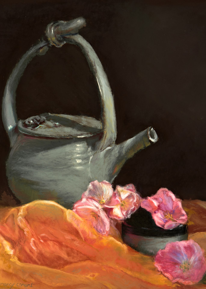 Tea Time by Nancy Conant teapot painting