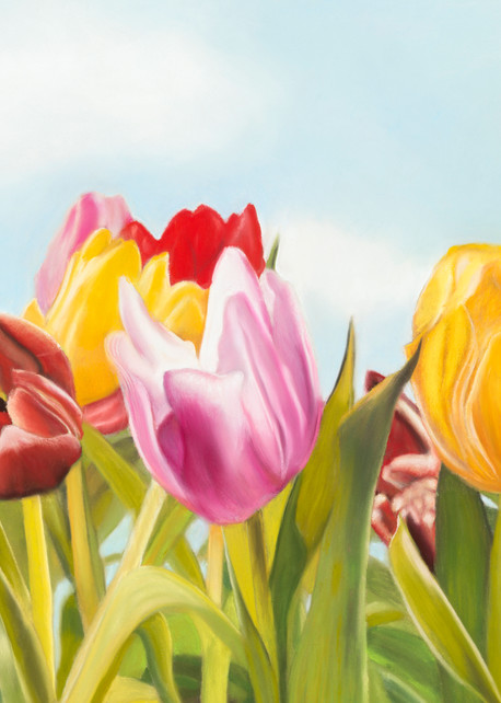 Tulip Delight by Nancy Conant is a beautiful colorful flower painting