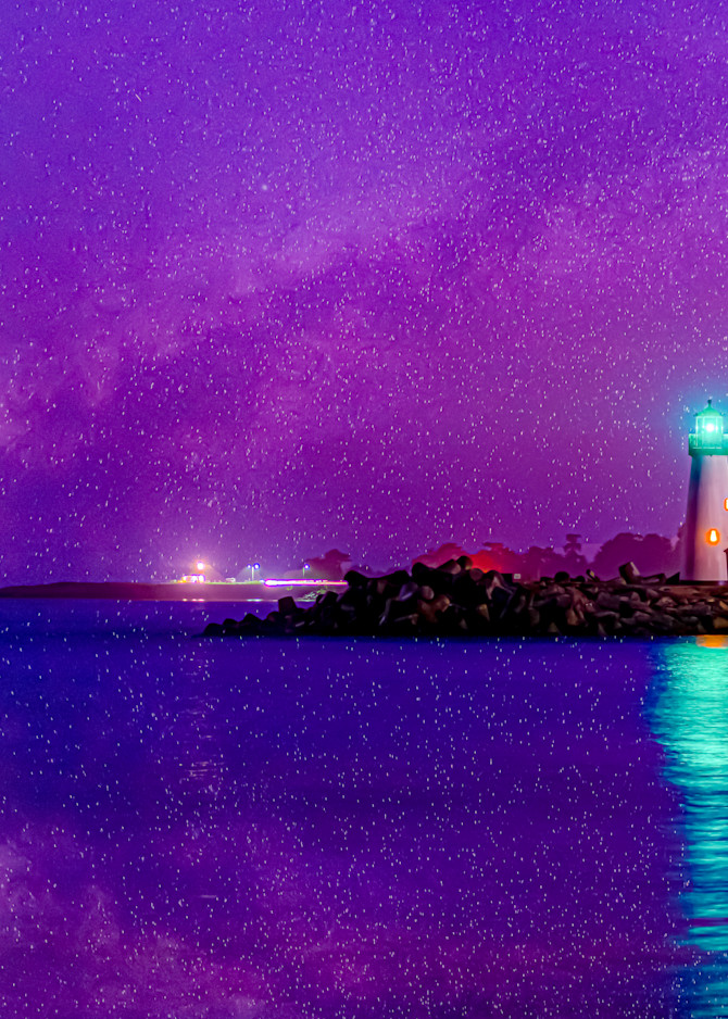 Two Lighthouses Under The Milky Way Photography Art | JQuevedo Photography