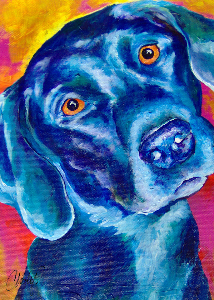 Pixie in Pop Pet Portrait Print