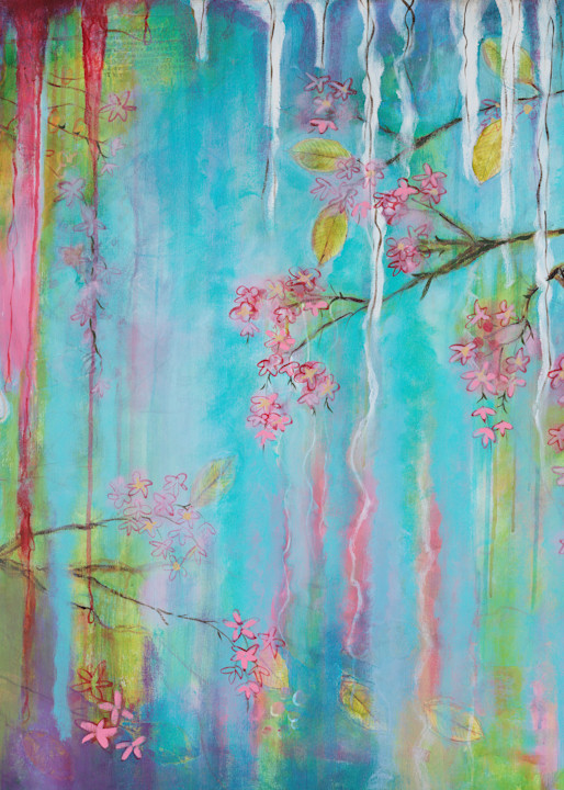 Cherry Blossoms Art | Laura Jones @ Beach Girl Studios
