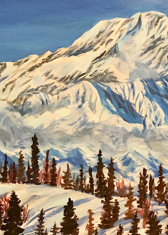 The Great One   Winter Art | Amanda Faith Alaska Paintings / Estuary Arts, LLC