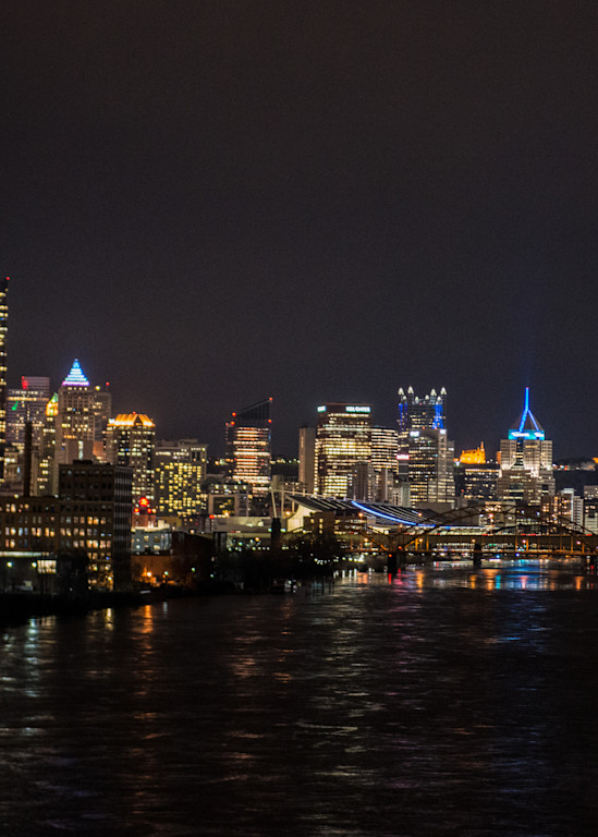Pittsburgh From The North, Night Photography Art | Press1Photos, LLC