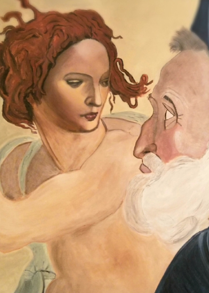 Painting Of Michelangelo S Woman With Man Painting Art | Salvatore Ingoglia / Jbellarts