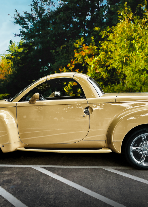 Chevy SSR - a fine art painting in the Wheels gallery of Anthony Kashinn