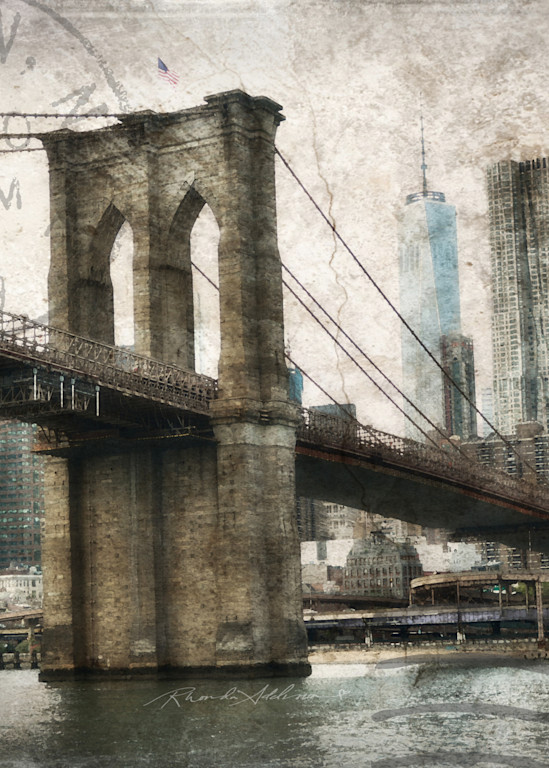 BROOKLYN BRIDGE NYC ART 