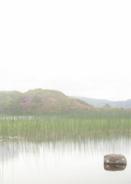 Contemporary art photograph of a still lake in county Kerry Ireland by Mia DelCasino