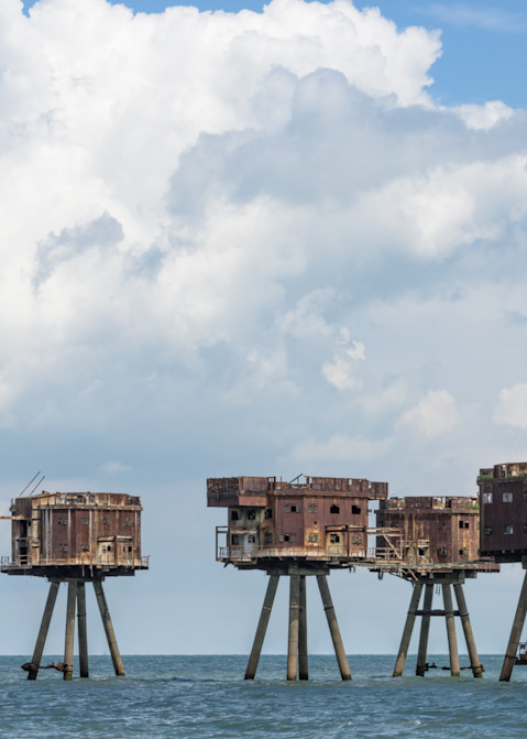 Thames Estuary   Red Sands Forts Photography Art | OPENPAGE-Studio
