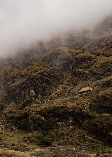 Hut in the Andes Mountains