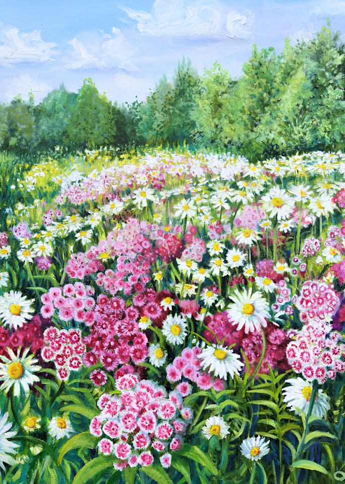 Flowers Make Me Happy Art | Leanne Hanson Art