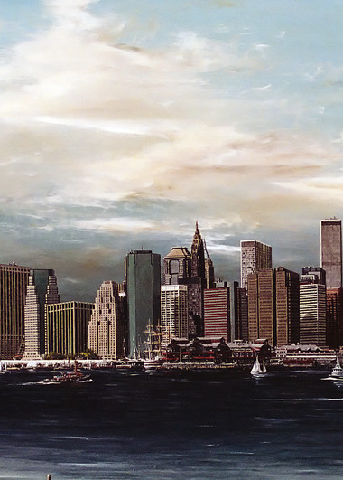 View Of Manhattan From The Brooklyn Bridge Art | Thomas Easley Art