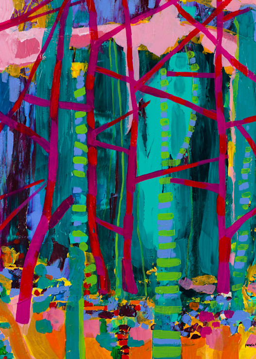 Crimson Forest Art | Pamela Trueblood Fine Art