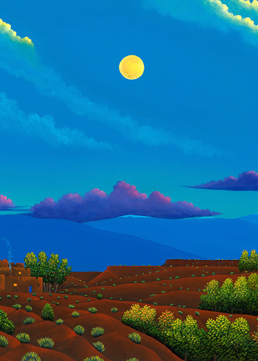 Morning Moonset Art | Fine Art New Mexico
