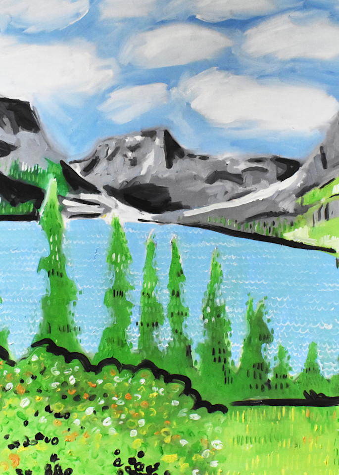 Saint Mary Lake Painting