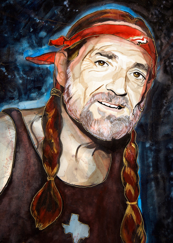 Willie Nelson (Life Force Series) Art | galleryy