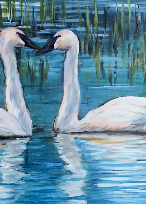Forever Swans   Kenai, Alaska Art | Amanda Faith Alaska Paintings / Estuary Arts, LLC
