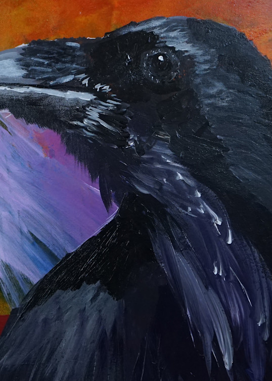 Raven On Abstract Art | Matt Dawson Art