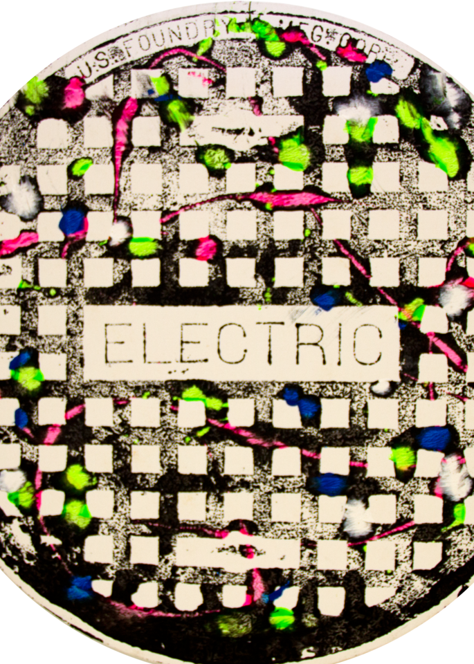 It's Electric! Manhole Cover   Prints Art | LoPresti Art Gallery