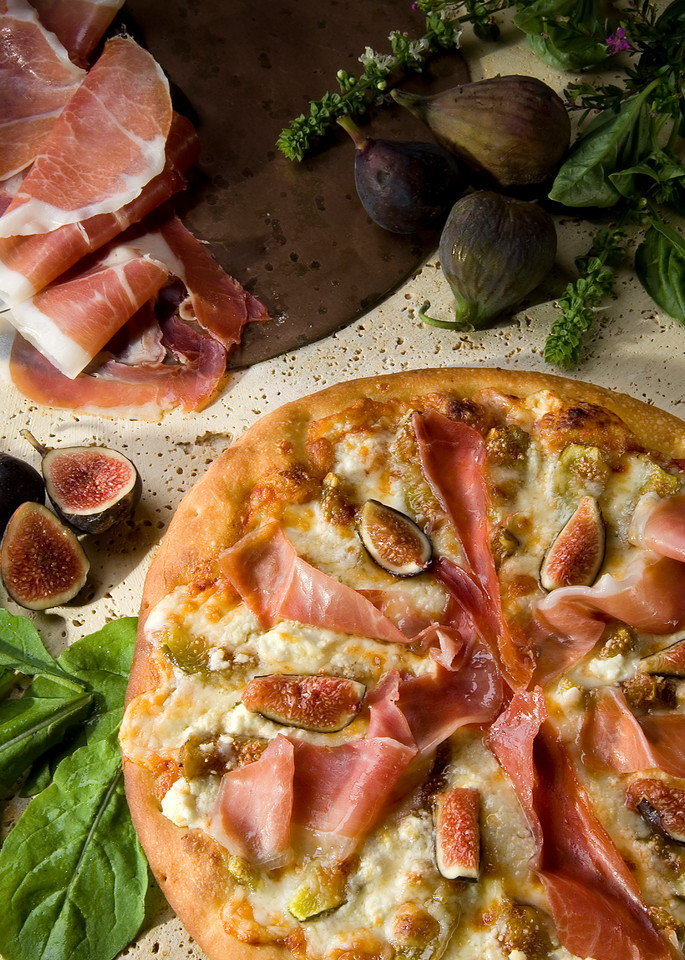 Fig Prosciutto Pizza Photography Art | Outwater Productions