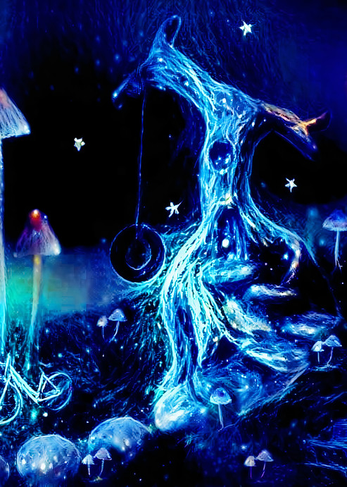Tree Fairy House Celestial Art | Jacob Folger Artist