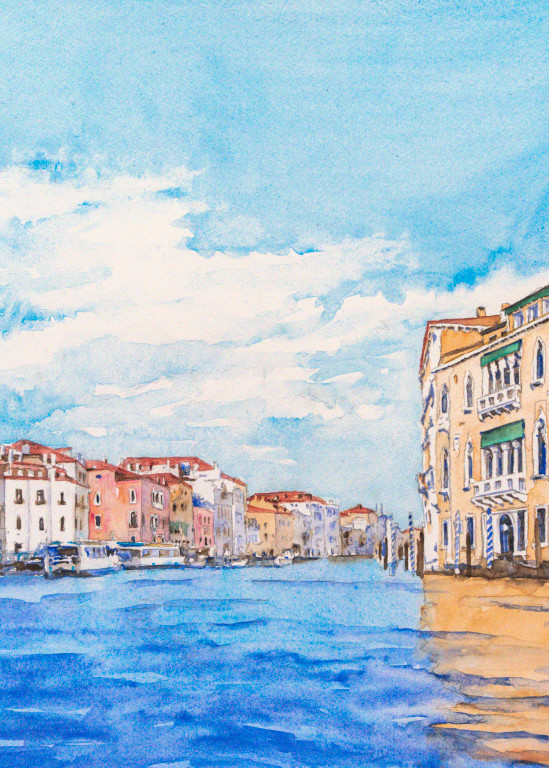 Canal Grande, Venezia Art | Kimberly Cammerata - Watercolors of the Sun: Paintings of Italy