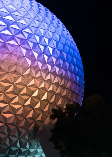 Epcot At Night Art | A Touch of Color Photography