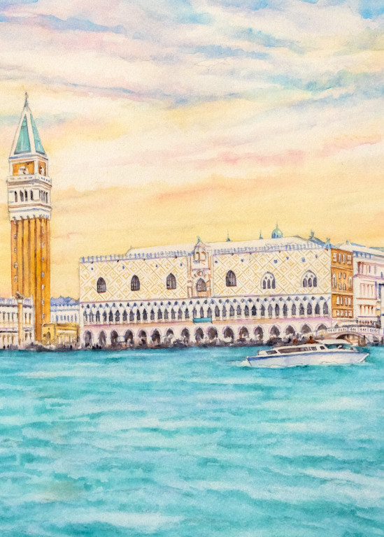Una Serata A Venezia Art | Kimberly Cammerata - Watercolors of the Sun: Paintings of Italy