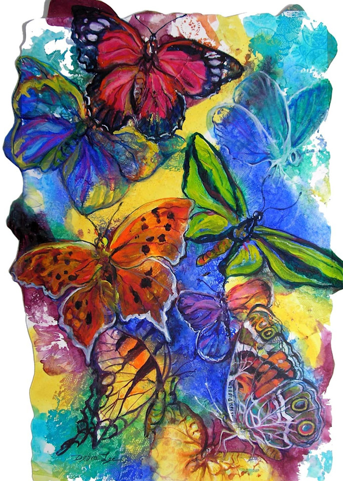 Butterflies are beautiful with many bright and vibrant watercolors and interesting shapes.