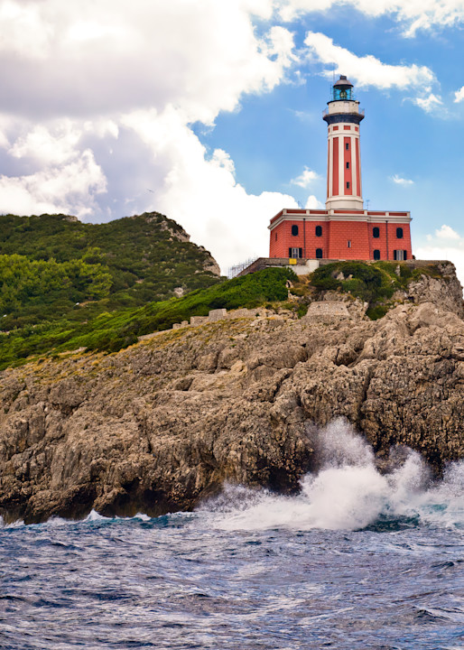 Lighthouse at Anacapri, Italy.