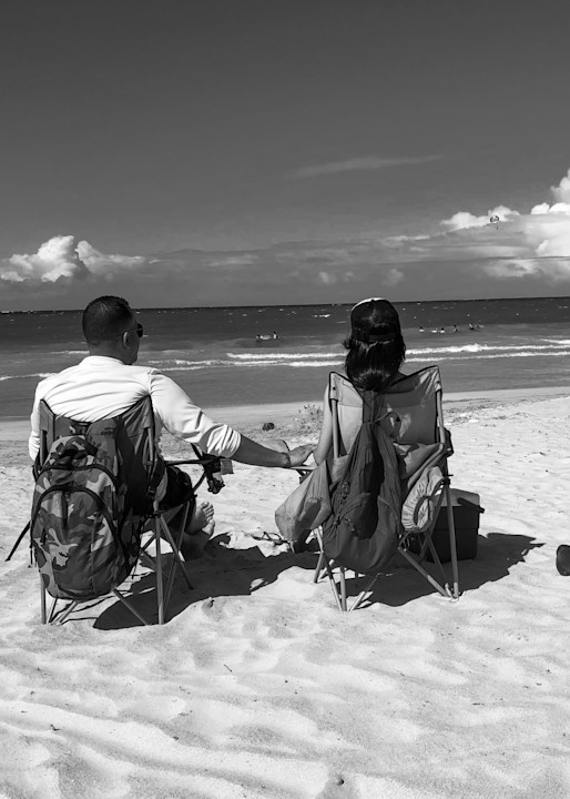 Couple On A Beach Photography Art | Nick Levitin Photography