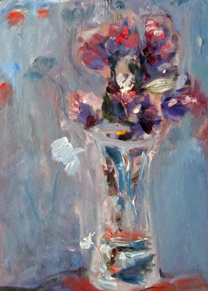  Abstract Flowers In A Vase Art | Galina Bye