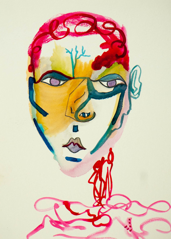 Chelsea Baez - surrealism - face with vein - Inner Critique