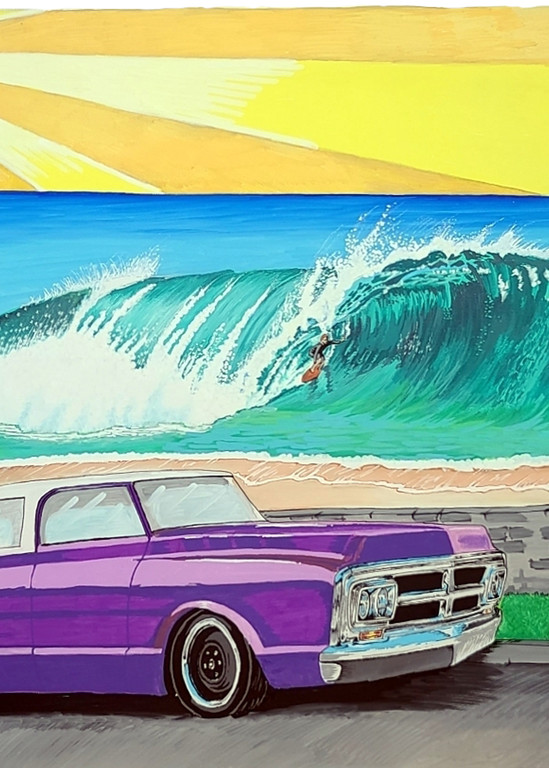 72 Jimmy Surfart Painting BY Posca Paint Pen Artist John Lasonio
