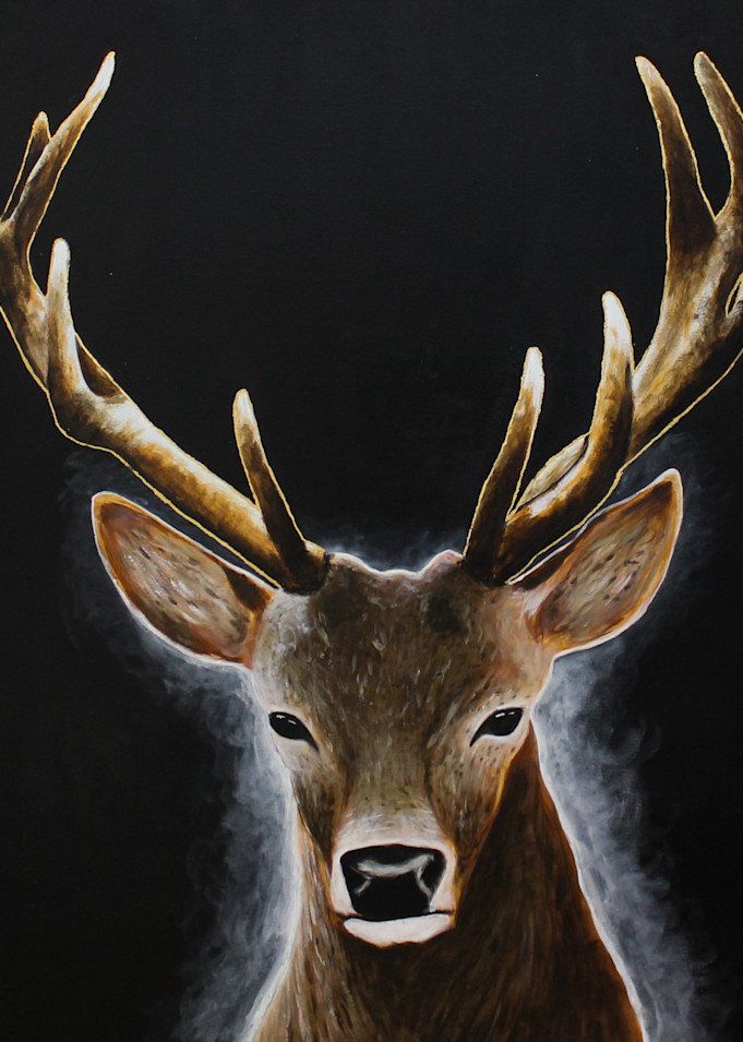 Golden Antlers Art | Brad Marr