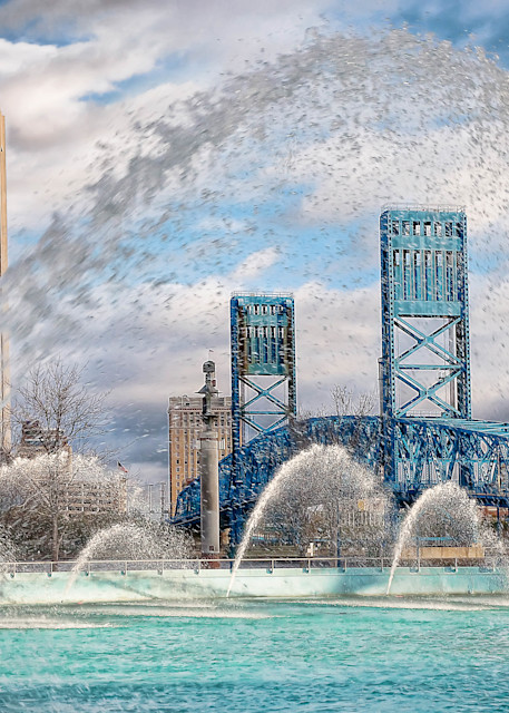 Views Through the Fountain: Photographic Artist - Friendship Fountain Downtown Jax - Jacksonville, Florida 