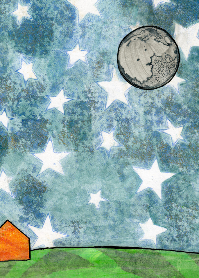Starry Sky: A Mixed media artwork by Jennifer Akkermans