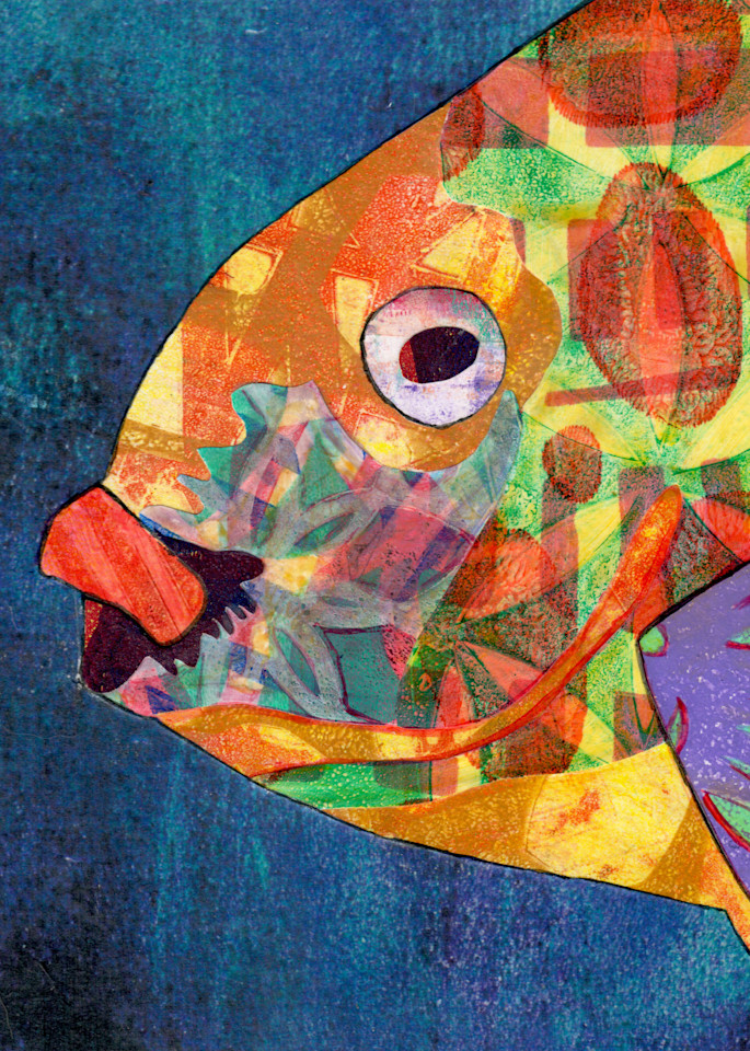 Fish: Mixed media artwork by Jennifer Akkermans