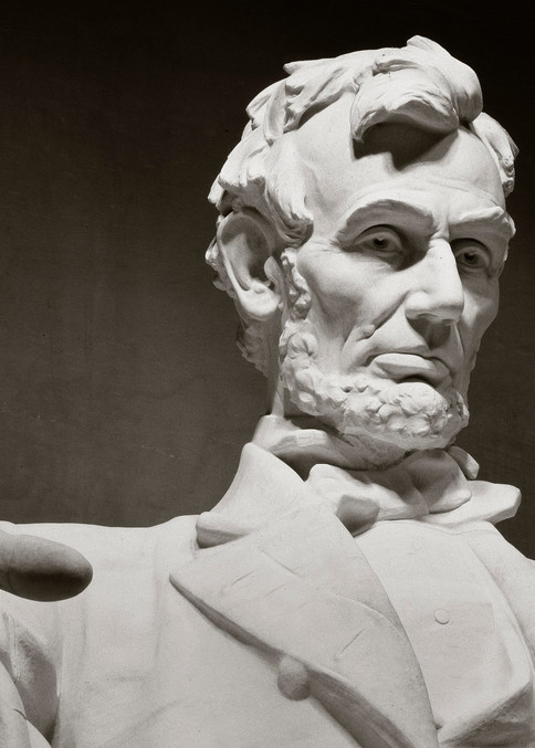 Lincoln Memorial statue by Daniel Chester French