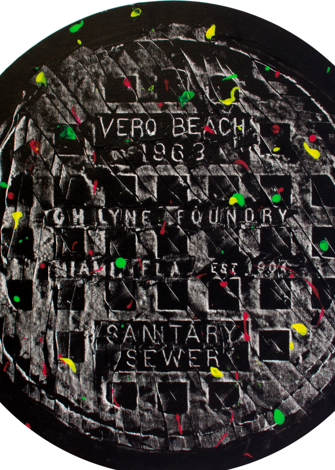 1963 Manhole Cover From Vero Beach Art | LoPresti Art Gallery
