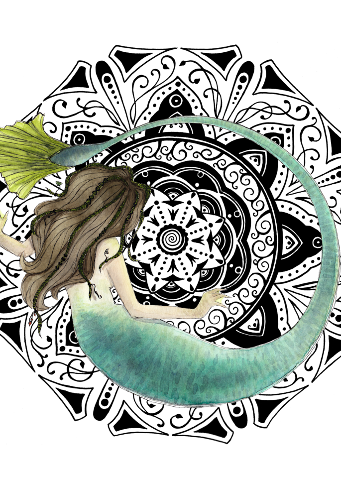mermaid mandala