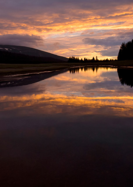 Amazing sunrise reflections in Alaska
