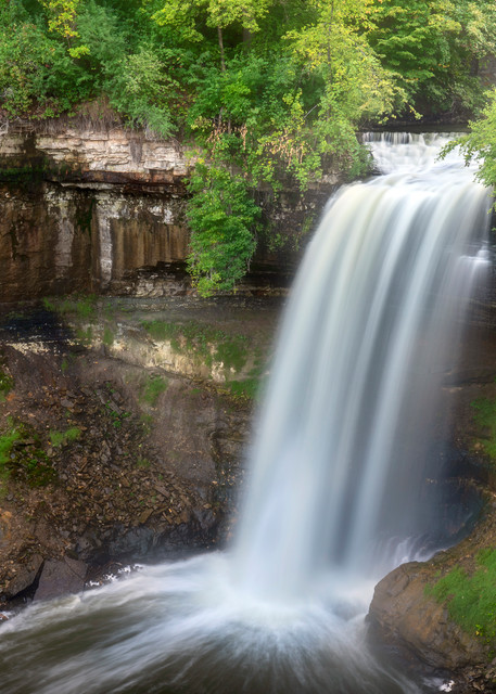 Minnehaha Falls Summer - Waterfall Wall Art | William Drew Photography