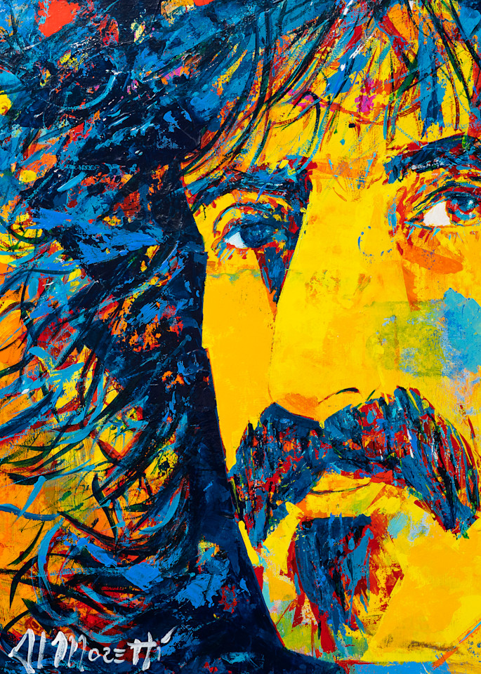 Frank Zappa, Mother of Invention,  Painting by Al Moretti