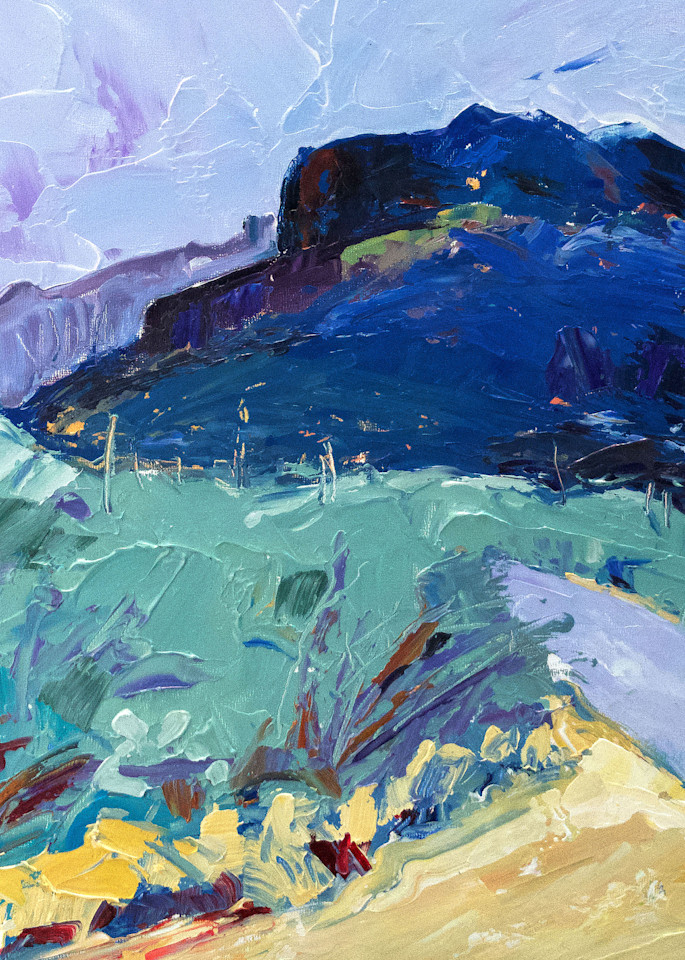 Sabino Canyon Purple Mountain Art | Artist Melinda Esparza