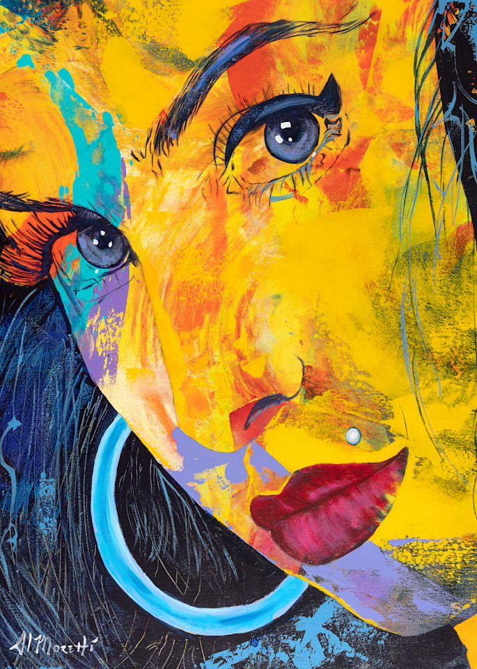 Amy Winehouse, No, No, No, painting by Al Moretti