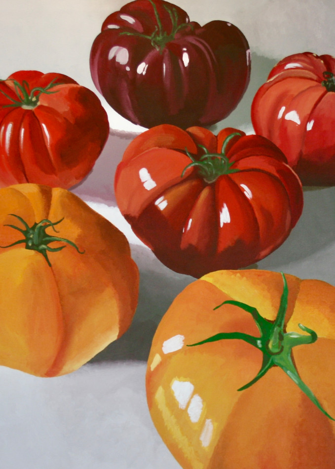 Heirloom Tomatoes (A Study In Red & Green) Art | Spaar Art